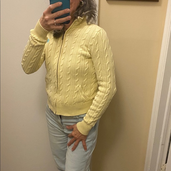 Ralph Lauren Sport  Cable Knit Zip-Up Sweater - Picture 2 of 9